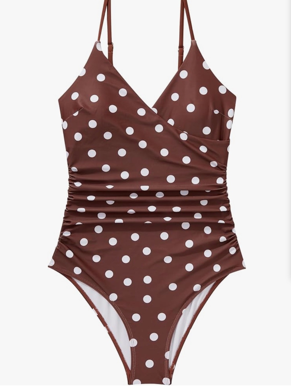 Women Sexy Wrap Push Up One Piece Swimsuit Tummy Control Bathing Suit, size M